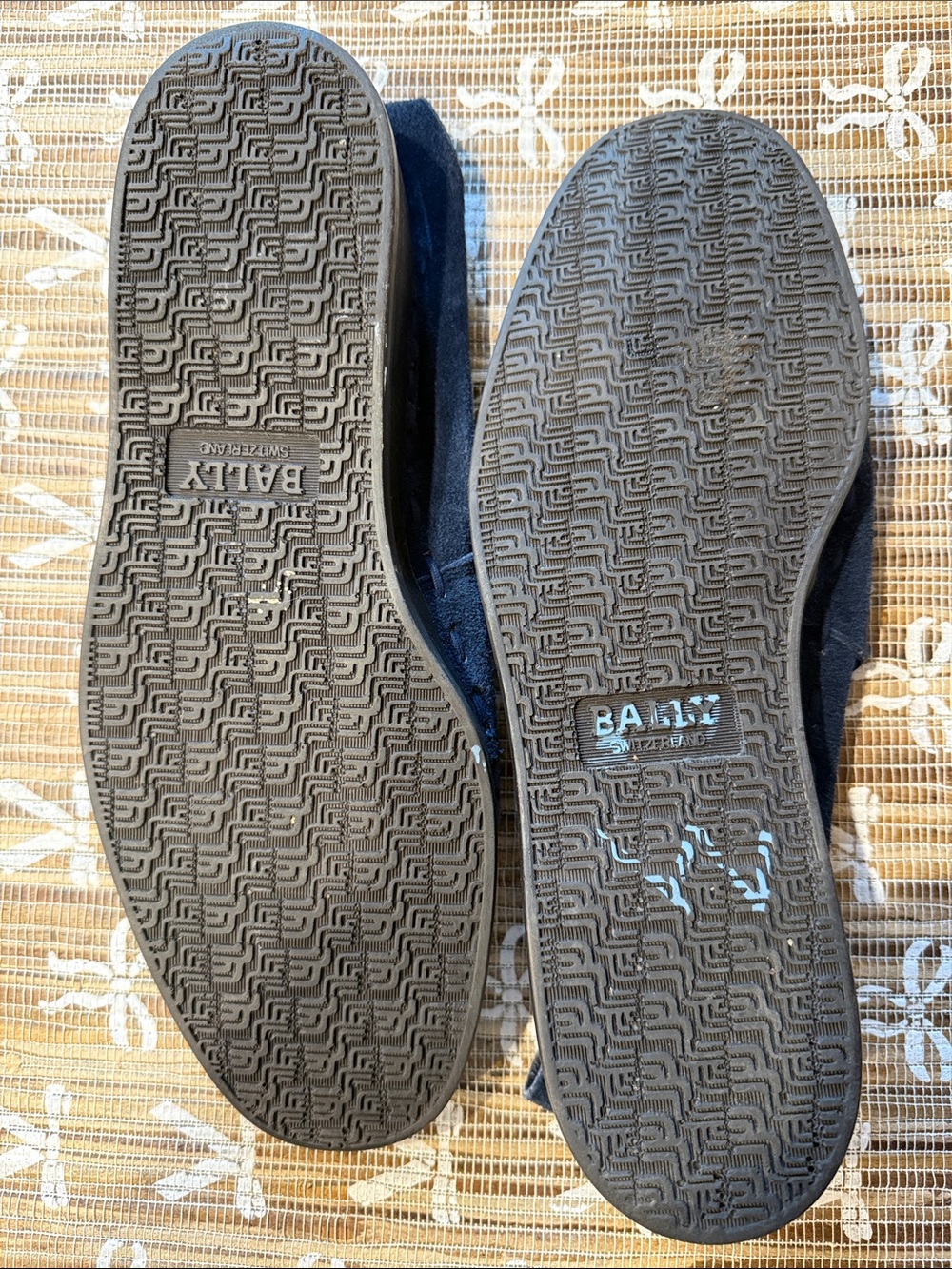 DO NOT BUY Bally Switzerland Vintage Men's Suede Shoes - Navy - Picture 3 of 7